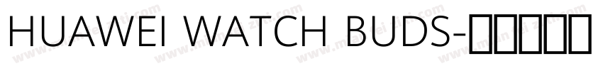 HUAWEI WATCH BUDS字体转换